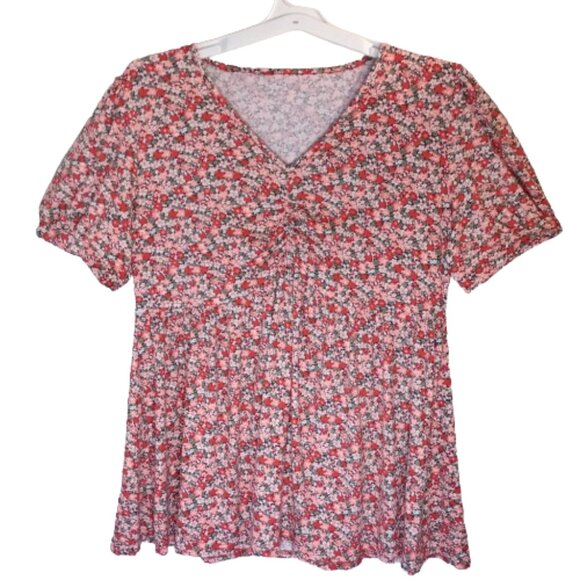 Women's Floral Print Blouse Size 3XL NWOT - Picture 1 of 5